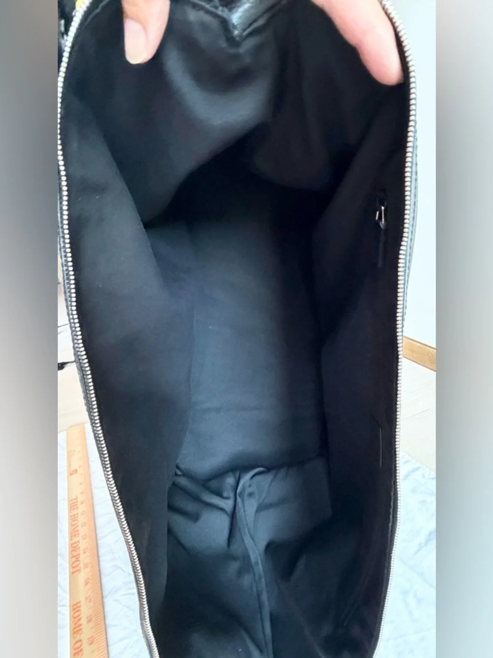 XL GUCCI Black Nylon & Leather GG Guccissima Canvas Weekender Duffle Bag Travel - Picture 5 of 7
